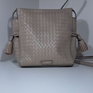 Fossil Women's Gray Woven Crossbody Bag